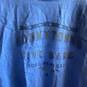 HONKY TONK  and  DIVE BARS  ‘’GORD BAMFORD’’  CONCERT SHIRT SIZE  MEDIUM